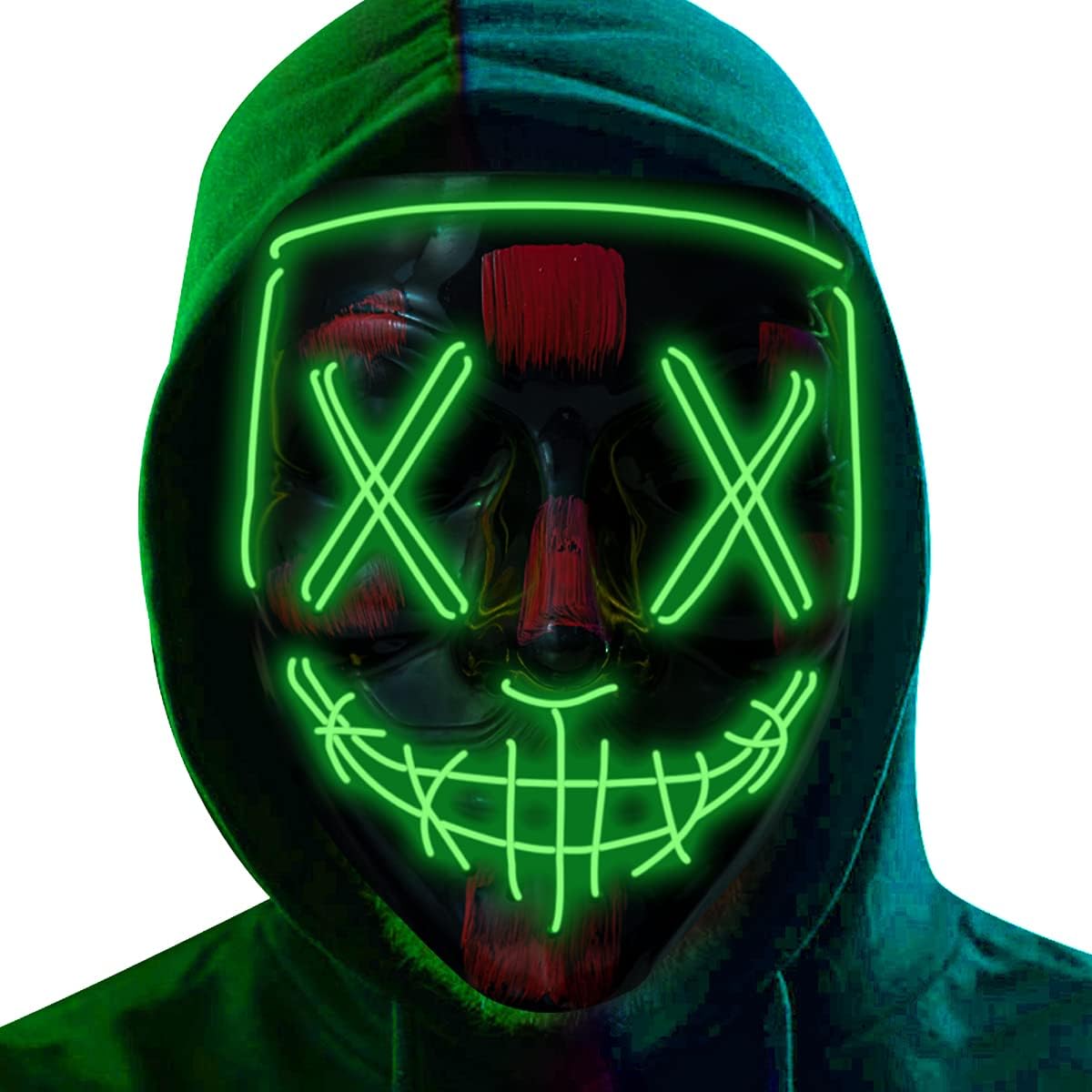 LED Light Up Halloween Mask