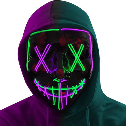 LED Light Up Halloween Mask