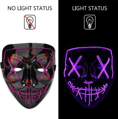 LED Light Up Halloween Mask