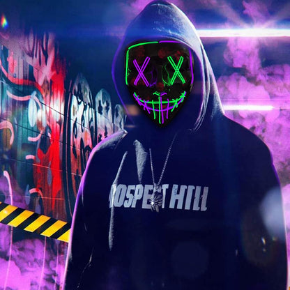 LED Light Up Halloween Mask