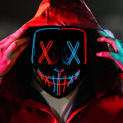 LED Light Up Halloween Mask