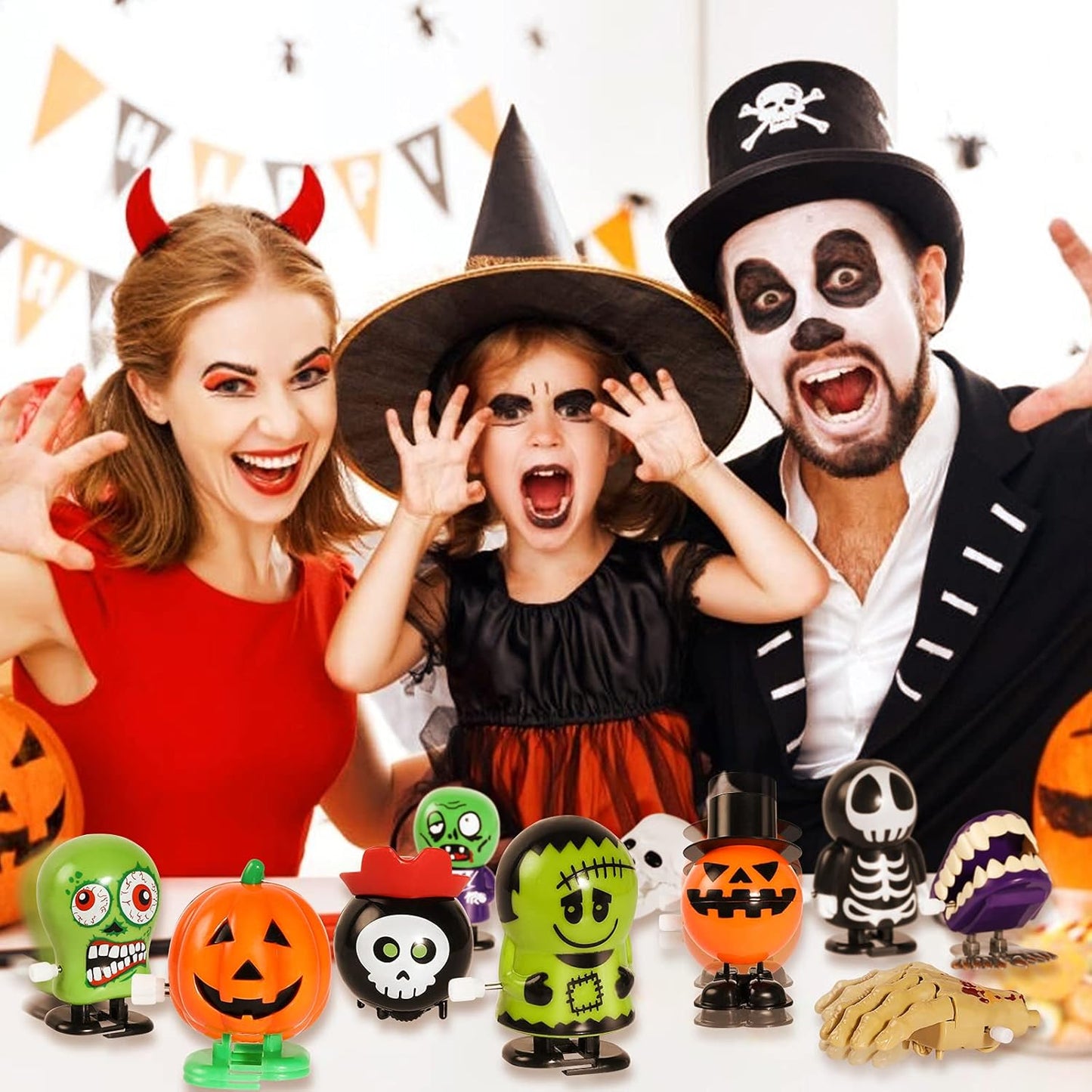 Halloween Wind Up Toys Assortment 24pcs Party Favors