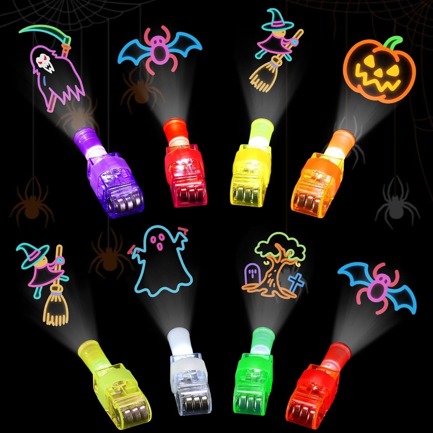 LED Finger Lights 36PCS Halloween Party Toys