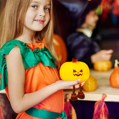 Pumpkin LED Night Light Silicone Rechargeable Touch Lamp