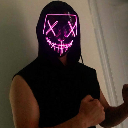 LED Light Up Halloween Mask