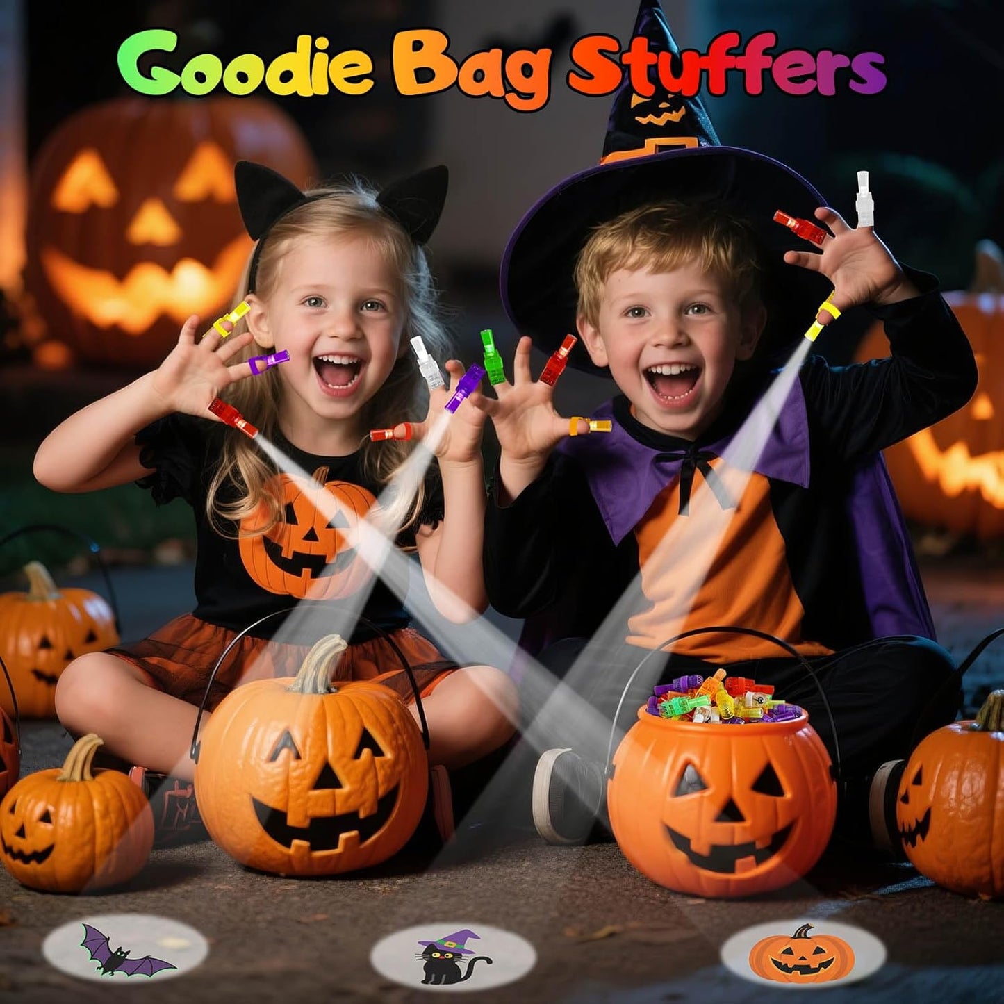 LED Finger Lights 36PCS Halloween Party Toys