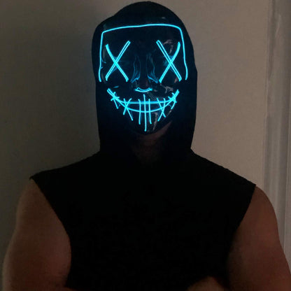 LED Light Up Halloween Mask