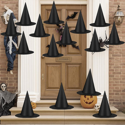 Witch Hats 12 PCS Hanging Halloween Decor with Rope