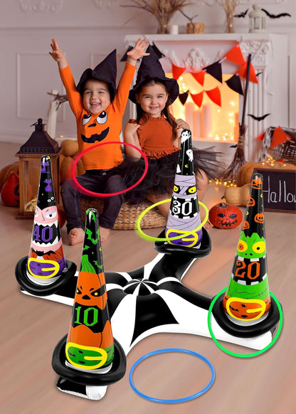 Inflatable Witch Hat Ring Toss Game Halloween