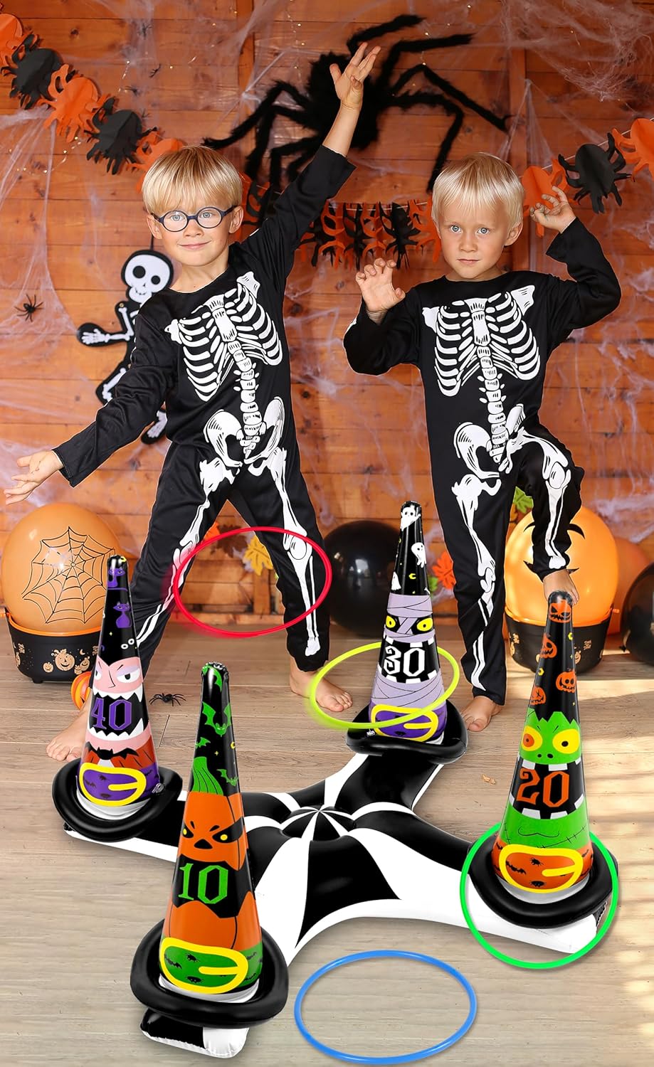 Inflatable Witch Hat Ring Toss Game Halloween