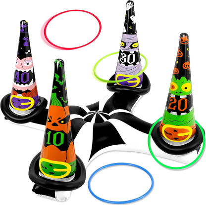 Inflatable Witch Hat Ring Toss Game Halloween